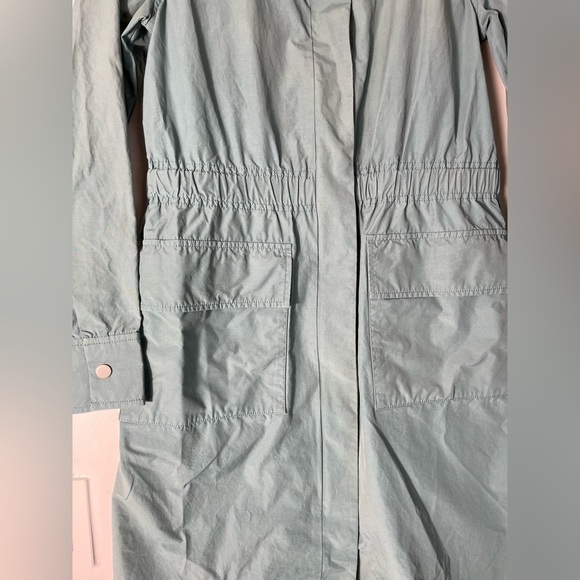 Eileen Fisher Organic Cotton/Nylon Jacket 2 Way Full Zip Blue Coat Womens XXS - Picture 2 of 16